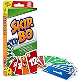 Mattel Games 52370 - Skip-Bo Kartenspiel und Familienspiel geeignet für 2 - 6 Spieler, Spiel ab 7 Jahren