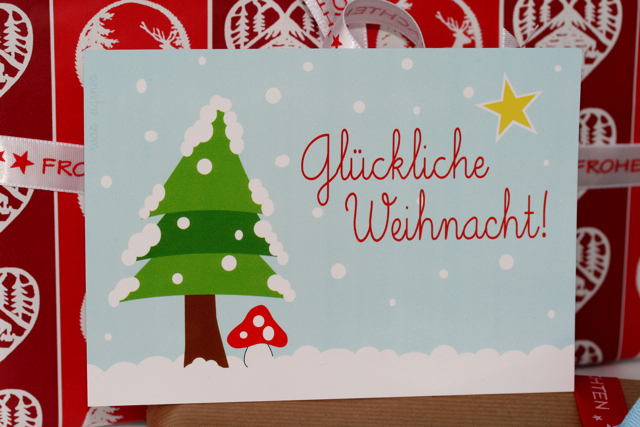 Glückliche Weihnacht | Weihnachtskarten von waseigenes.com