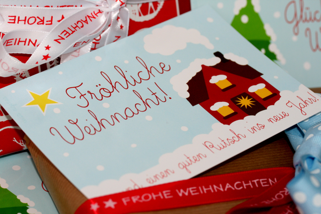 Glückliche Weihnacht | Weihnachtskarten von waseigenes.com