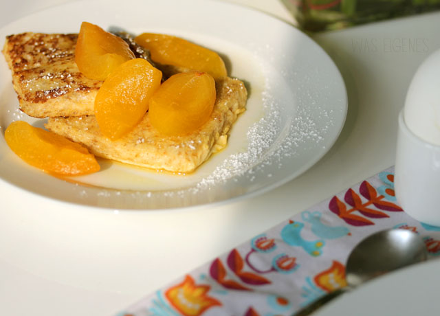 French Toast mit karamellisierten Aprikosen | was eigenes Blog