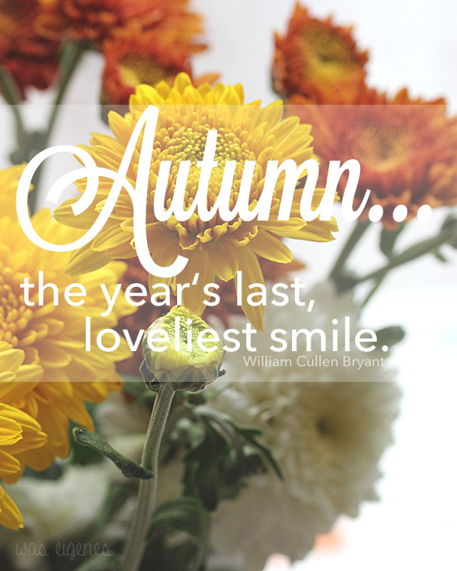 autumn the year's last loveliest smile was eigenes