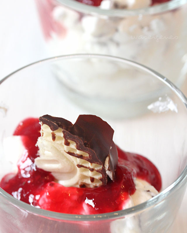 Rezept: Schokokuss Dessert mit roter Grütze | was eigenes Blog