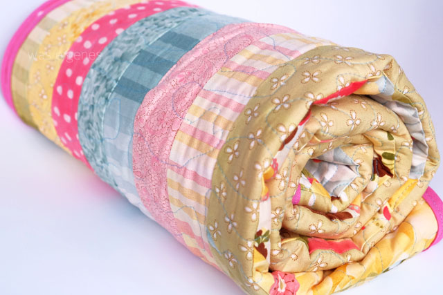 Jelly Roll Moda Quilt | DIY | selbernähen | was eigenes Blog 