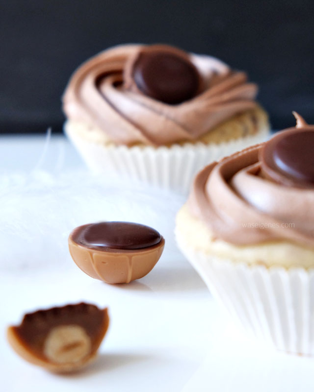 Toffifee Cupcakes mit Nutella-Buttercreme-Topping | Rezept | waseigenes.com