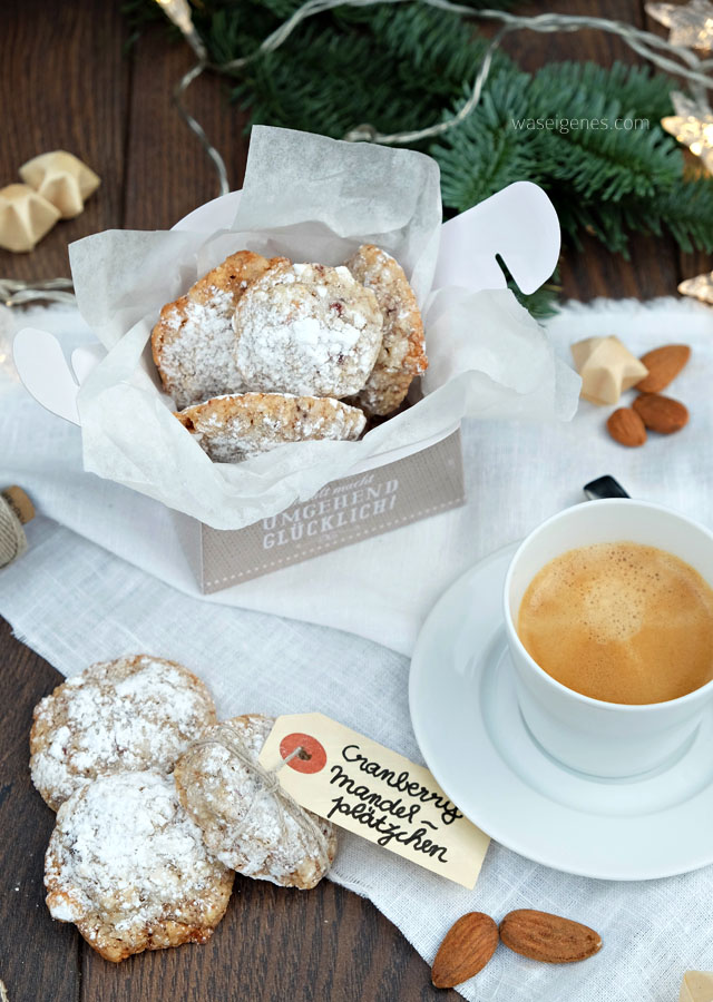 Cranberry Mandelplätzchen Rezept | waseigenes.com