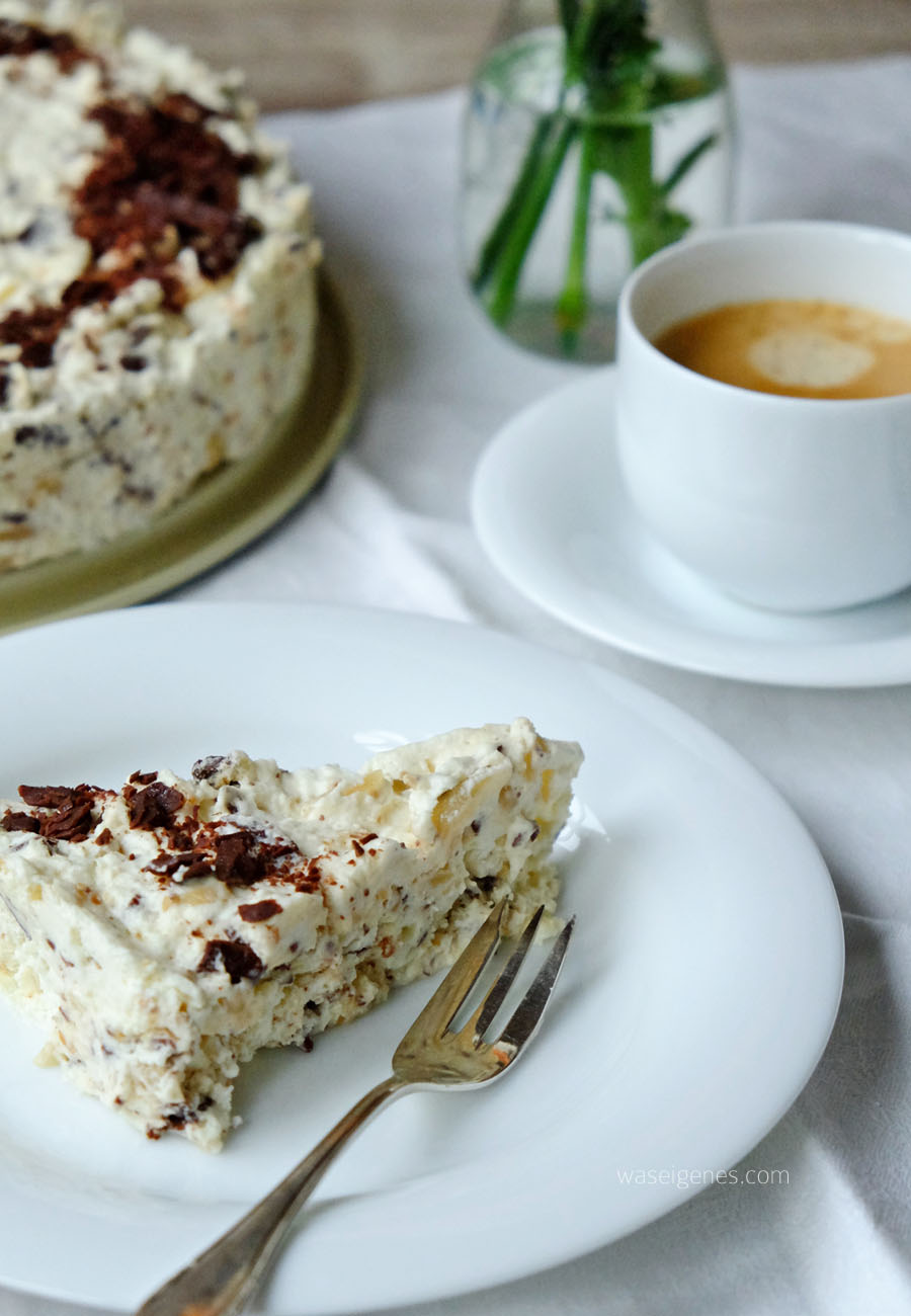 Rezept: Eissplitter Torte | Baiser Torte | Grillage Torte | waseigenes.com