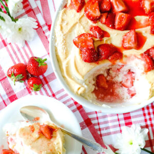 Milchreisauflauf mit Erdbeeren und Eischneehaube | waseigenes.com