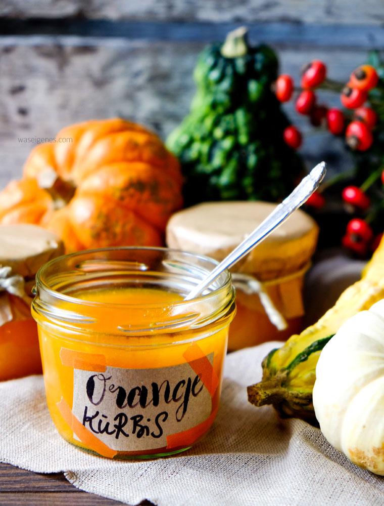 Rezept: Herbstliche Orangen Kürbis Marmelade selbst gemacht | waseigenes.com