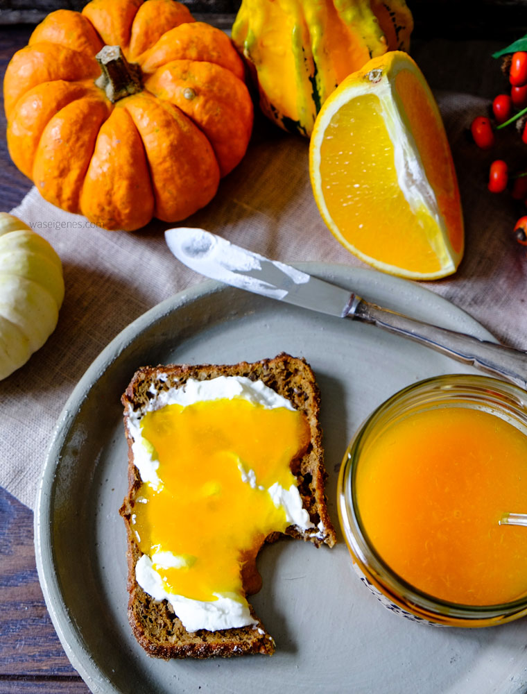 Rezept: Herbstliche Orangen Kürbis Marmelade | waseigenes.com