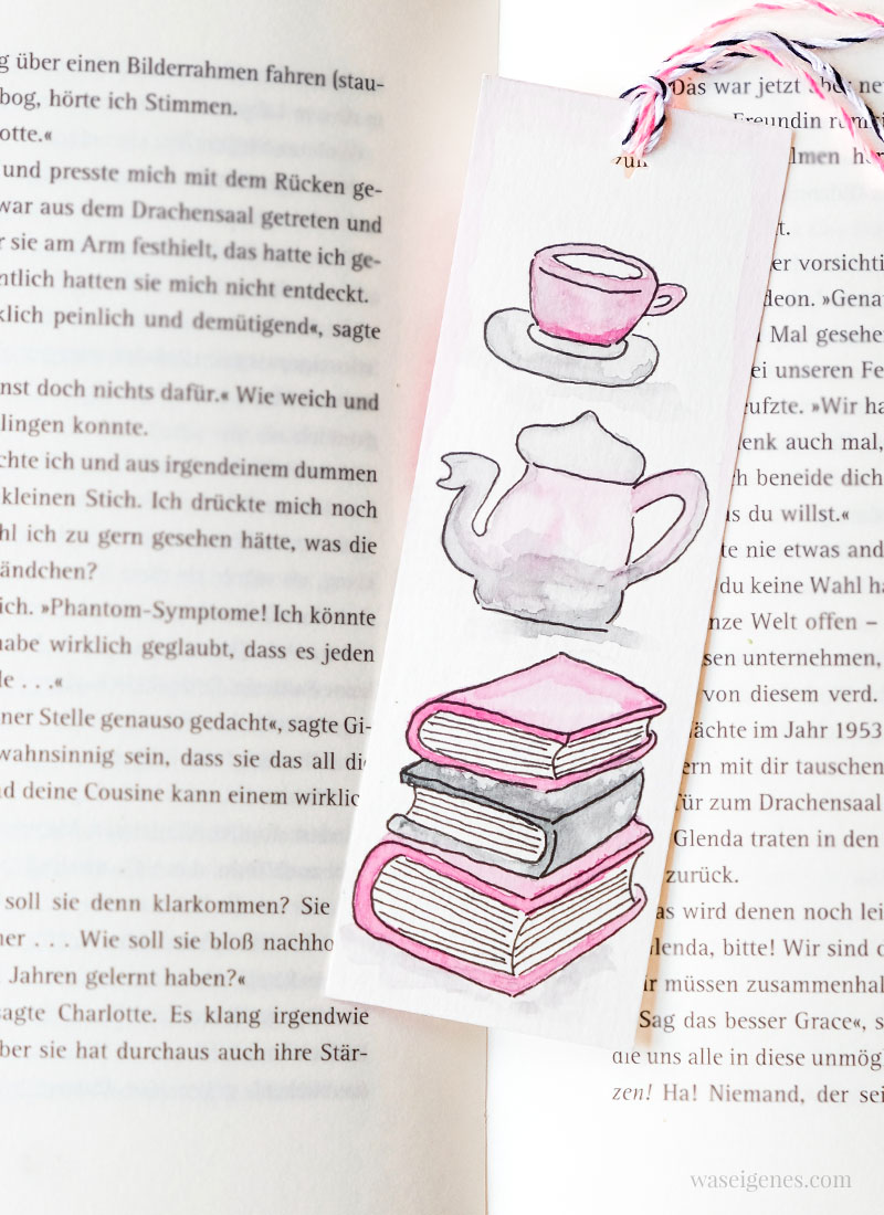 DIY Aquarell Lesezeichen malen | DIY watercolor bookmarks | waseigenes.com DIY Blog