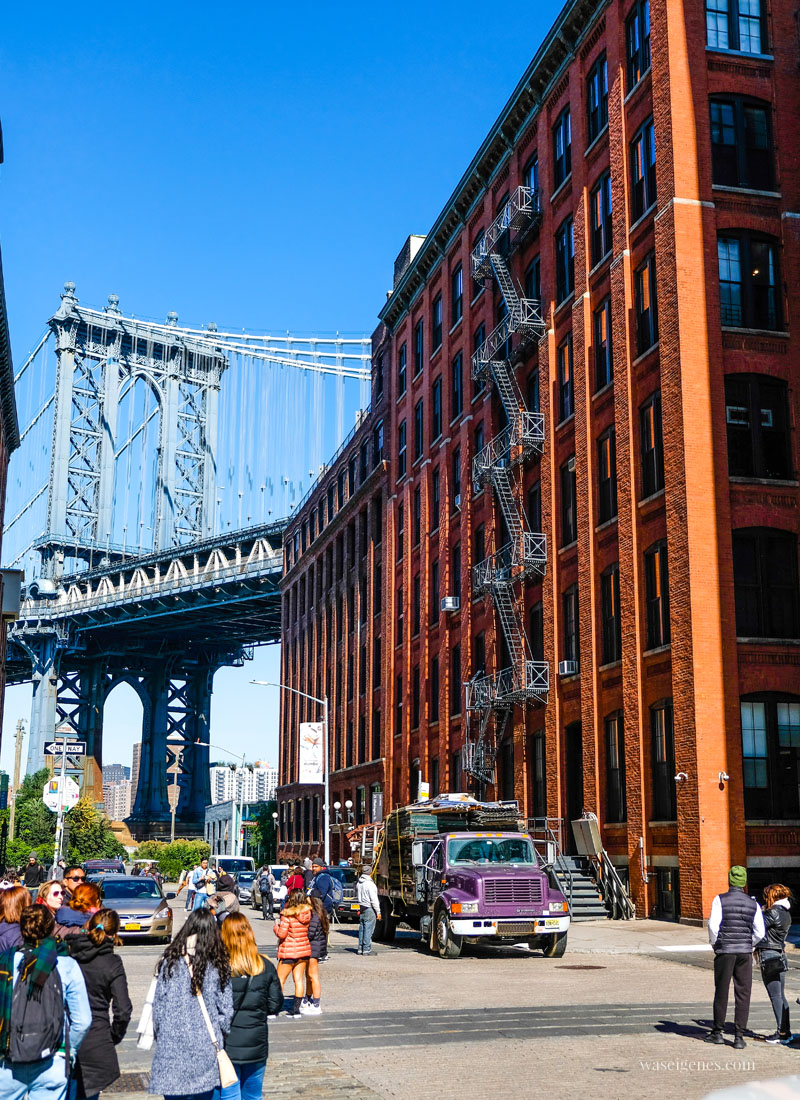 New York City: Manhattan Bridge | Dumbo | Sightseeing Städtereise | waseigenes.com #ManhattanBridge #NYC