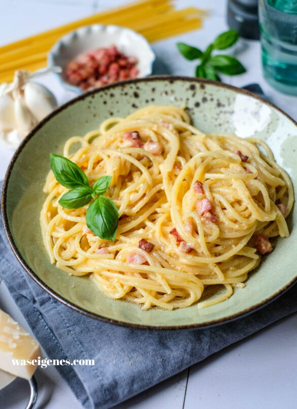 Rezept: Spaghetti Carbonara / waseigenes.com