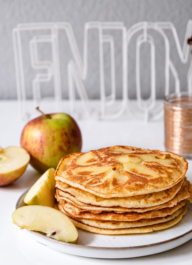 Rezept für ganz klassische Apfelpfannkuchen