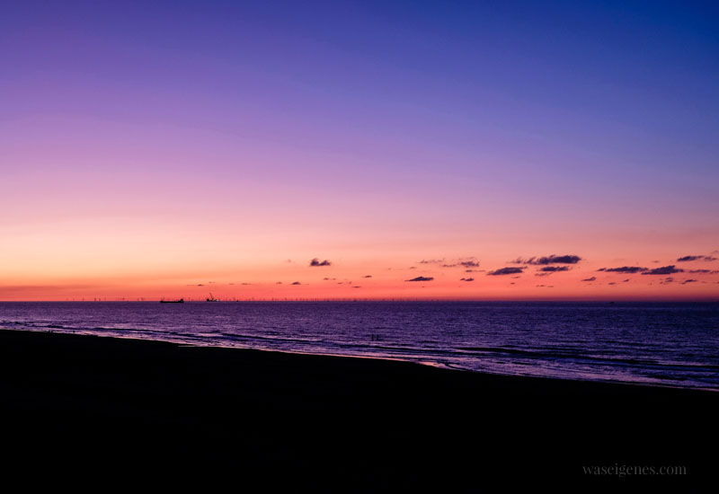 Urlaub in Holland - Strand in Domburg bei Sonnenuntergang, waseigenes.com