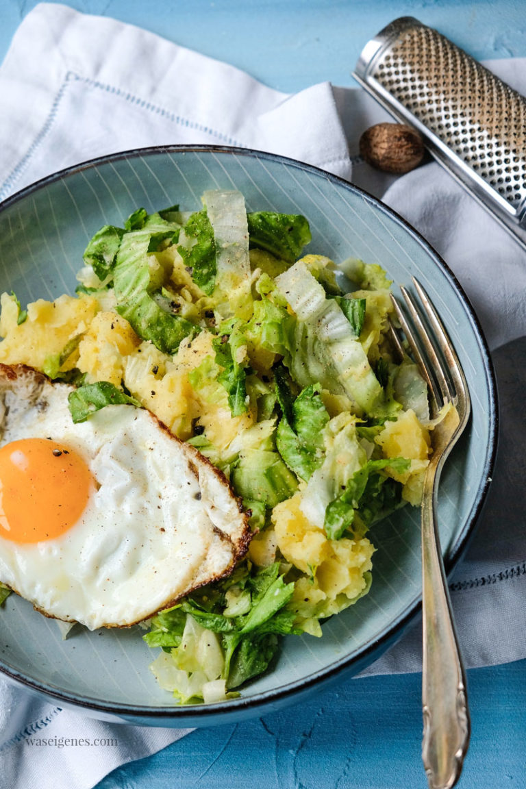 Kartoffel-Endivien-Stampf mit Spiegelei | waseigenes.com Kartoffel-Endivien-Stampf mit Spiegelei | waseigenes.com