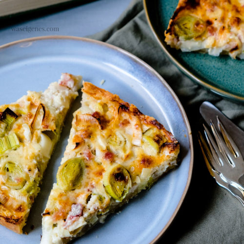 Rezept: Quiche Lorraine mit Lauch, Bergkäse und Speck Rezept: Quiche Lorraine mit Lauch, Bergkäse und Speck