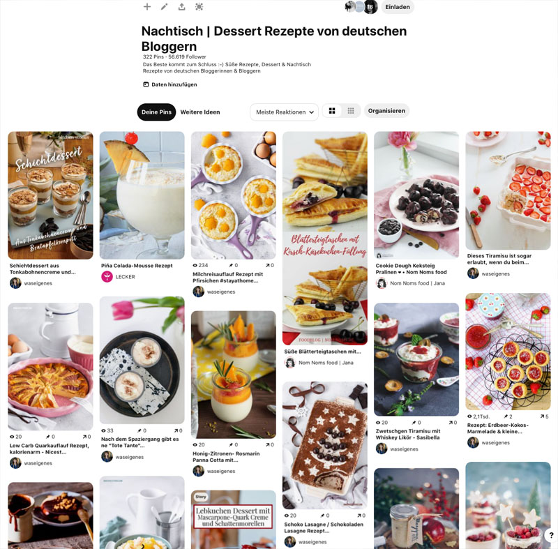 Gruppen-Board: Nachtisch und Dessert Rezepte von deutschen Bloggerinnen und Bloggern, waseigenes.com