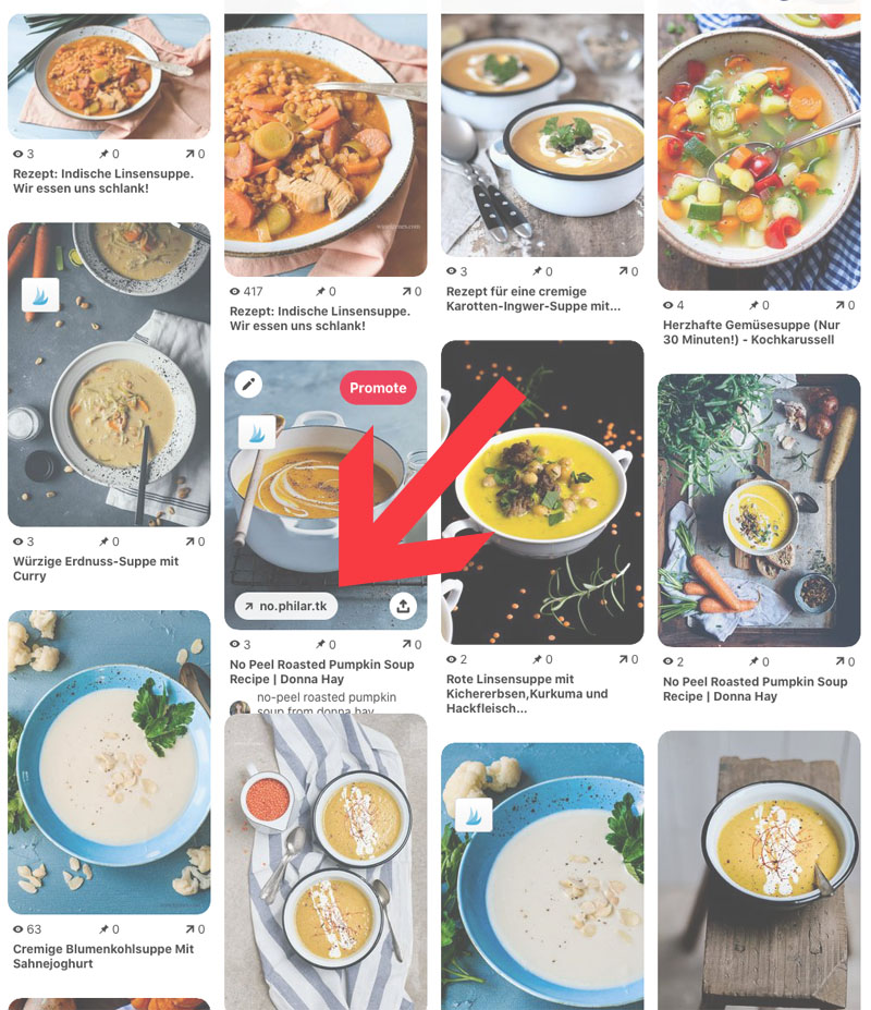 Pinterest - richtig und clever pinnen. Vorsicht und Achtung vor Spam Seiten, waseigenes.com