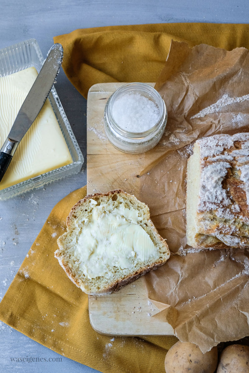 Brot, Butter und Meersalz - leckeres Brot Rezept von waseigenes.com