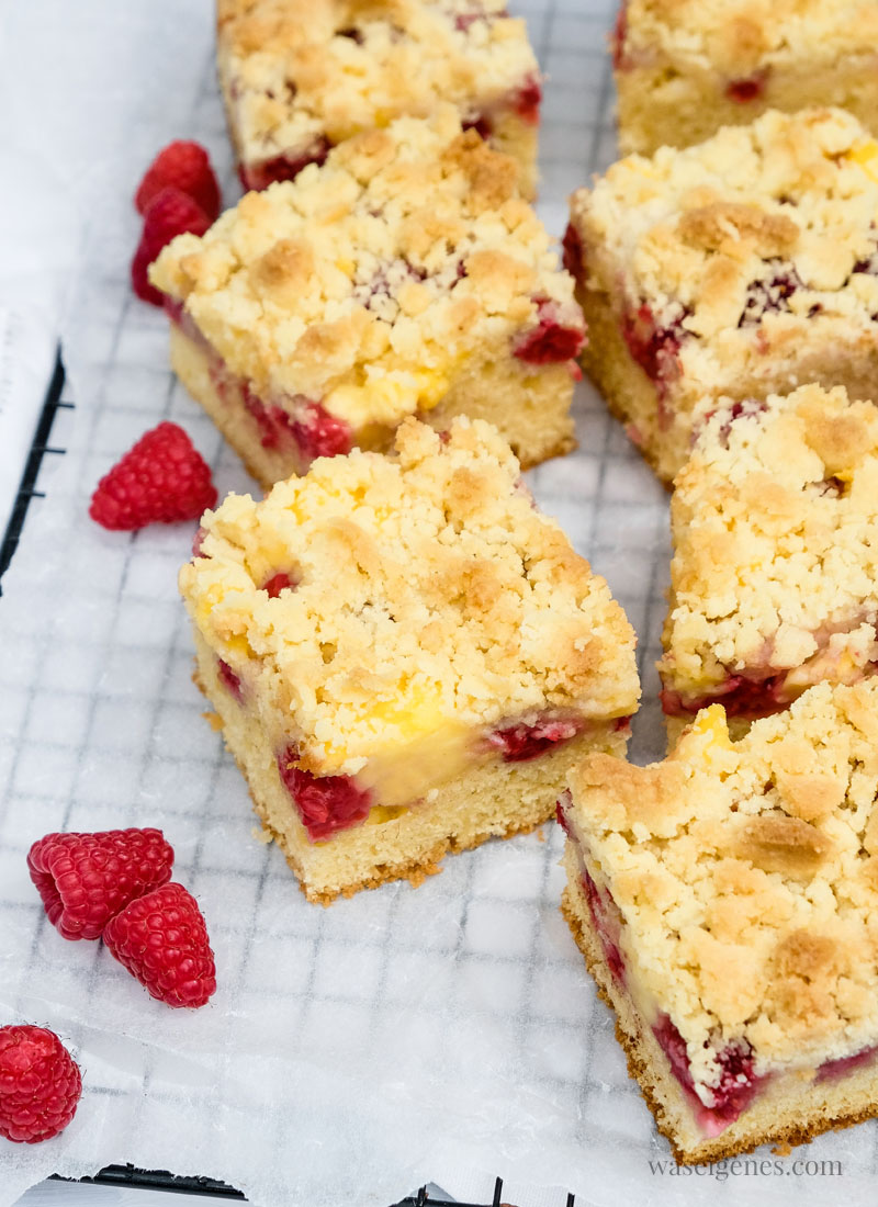 Himbeer-Streuselkuchen mit Vanillepudding | was eigenes