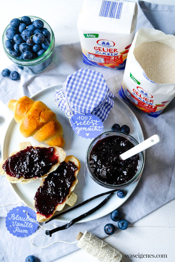 Blaubeermarmelade mit Vanille &amp; Rum | Rezept | was eigenes