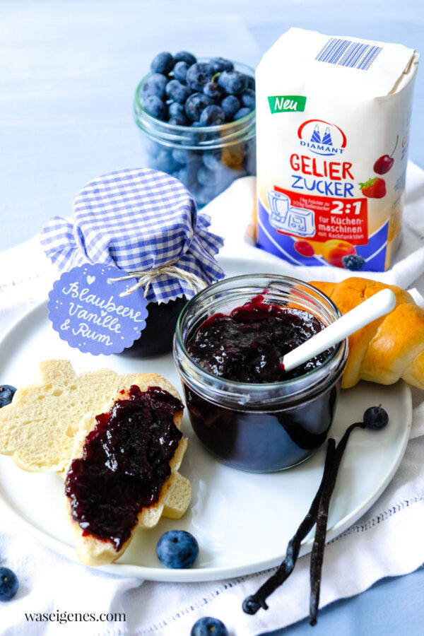 Blaubeermarmelade mit Vanille &amp; Rum | Rezept | was eigenes