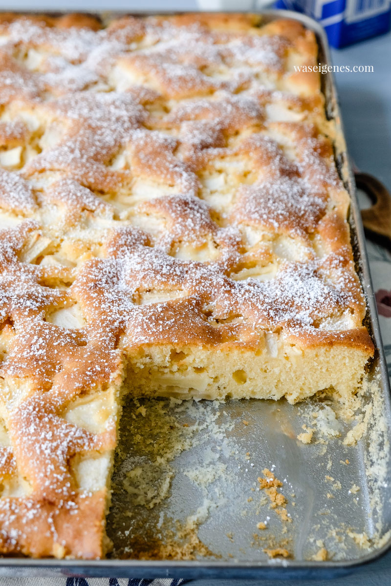 Ruck Zuck Apfelkuchen vom Blech {Rezept} | was eigenes