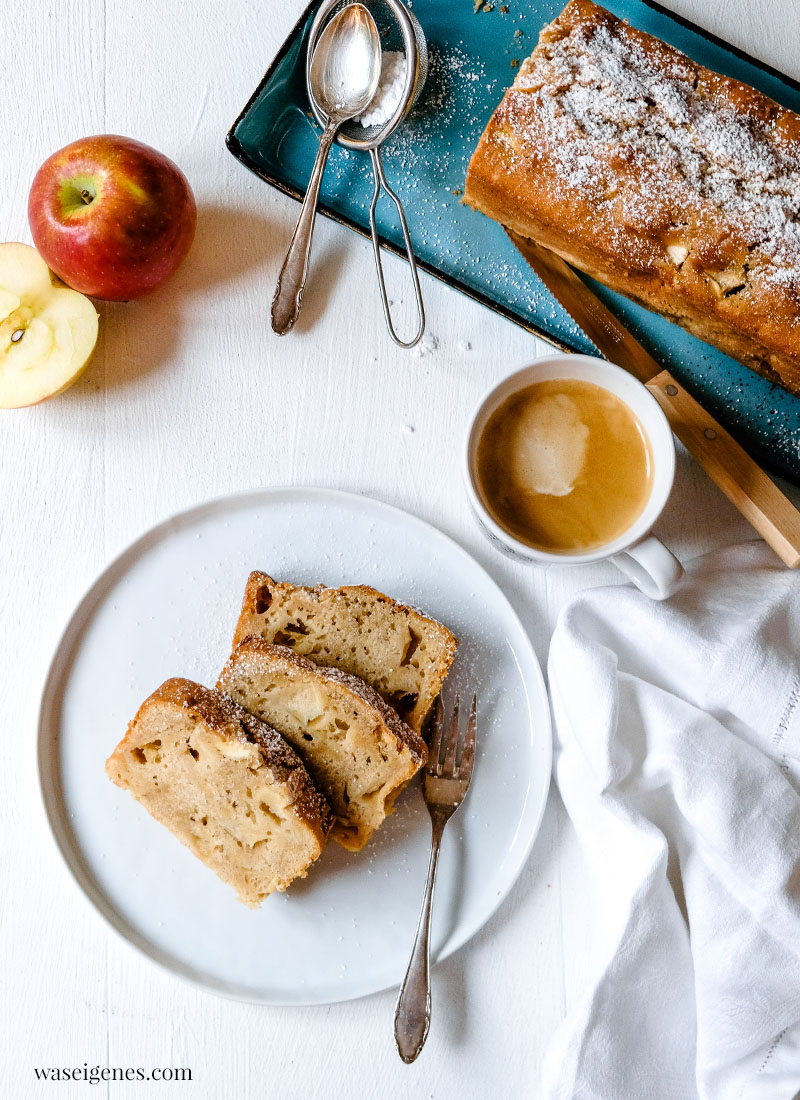 Kastenkuchen Rezept: Schneller Apfelkuchen mit Marzipan und Zimt | waseigenes.com