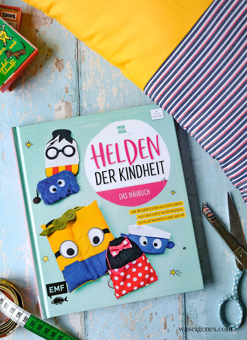 DIY Sesamstraße Kissen - Ernie & Bert - Kuschelkumpels aus dem Buch "Helden der Kindheit" | waseigenes.com