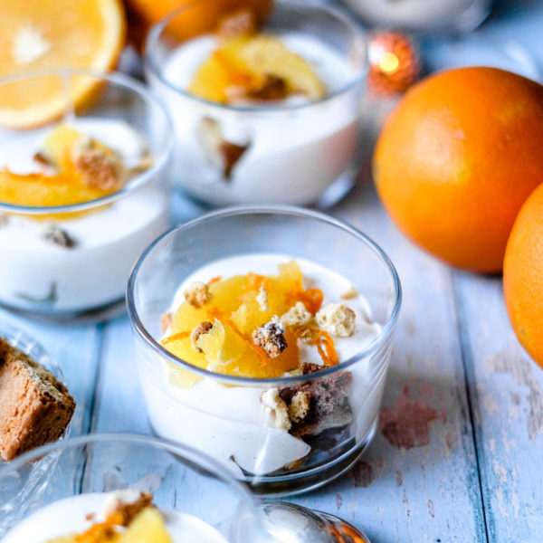 OrangenDessert mit Cantuccini & Cointreau