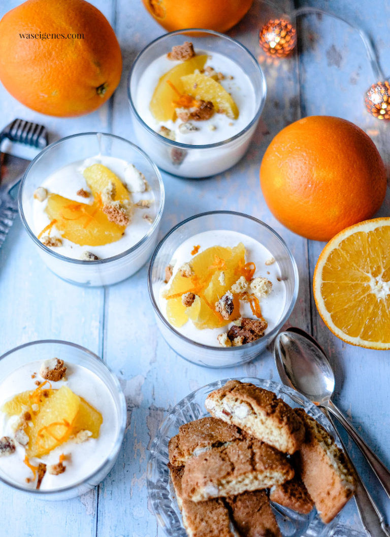 OrangenDessert mit Cantuccini & Cointreau