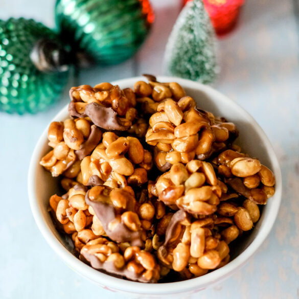 Rezept: Erdnuss-Florentiner | süß und salzig - Plätzchen ohne backen | waseigenes.com