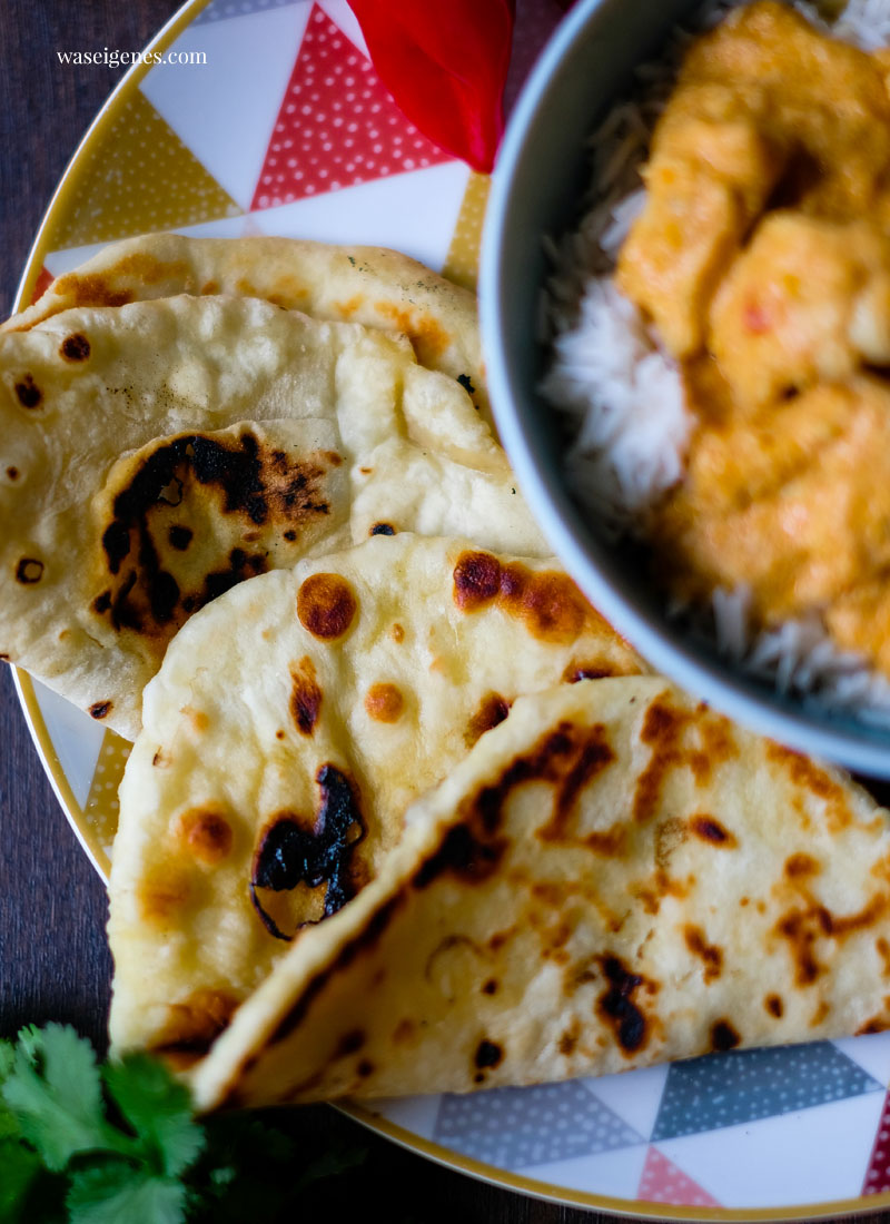 Rezept: Cremiges Butter Chicken Curry aus dem Thermomix mit Basmati Reis und Naan | Was koche ich heute? Rezepte für die Familie? | waseigenes.com