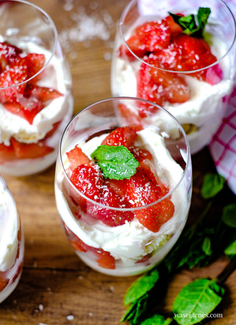 Erdbeer-Kokos-Dessert - Rezept | waseigenes.com