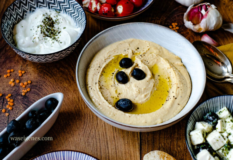 Rezept für einen leckeren Linsen Hummus was eigenes