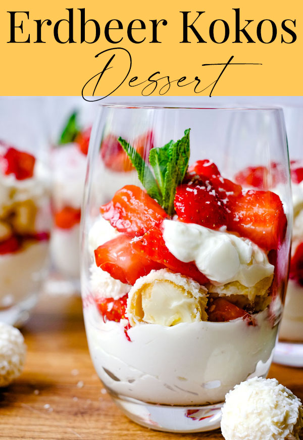 Erdbeer Kokos Dessert | waseigenes.com