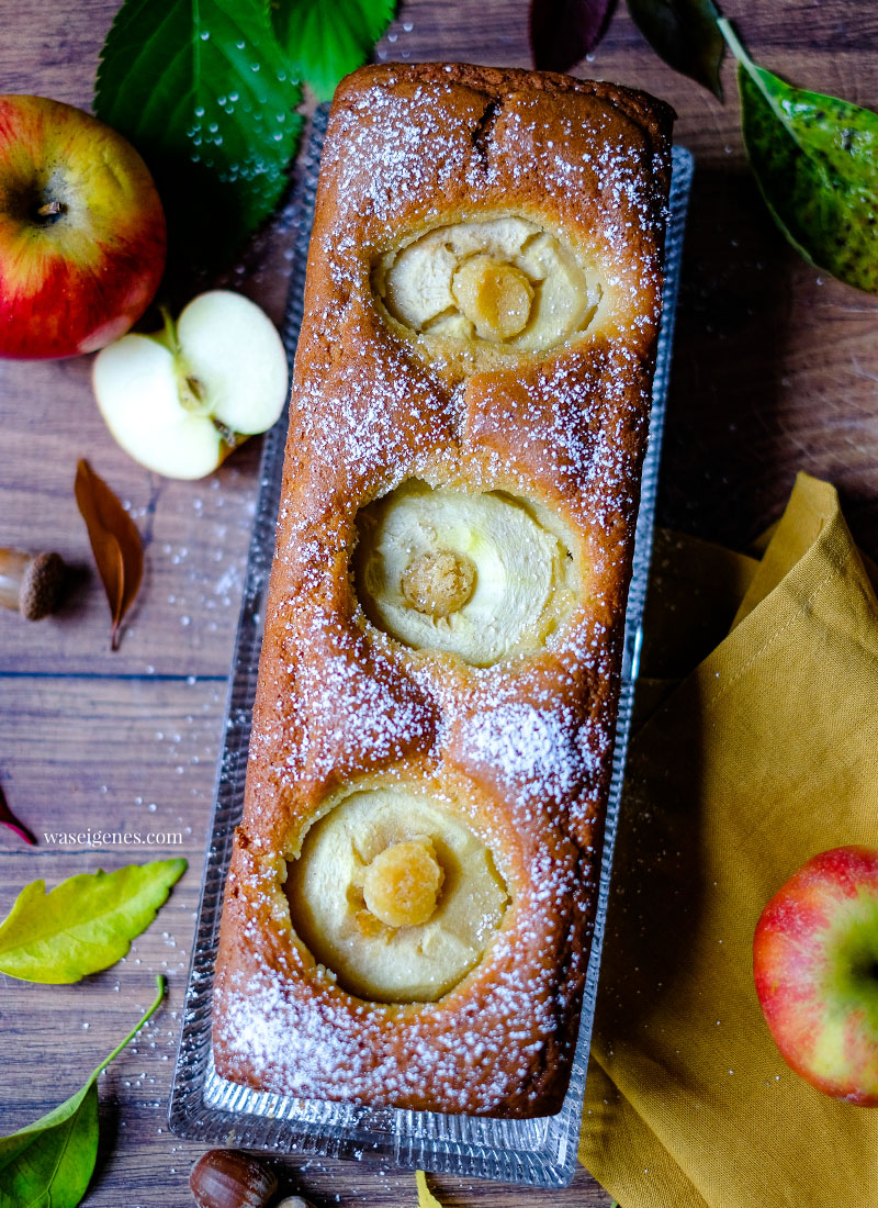 Rezept: Apfelkuchen mit ganzen Äpfeln - Kastenkuchen Rezept | Schnelles und einfaches Kuchenrezept | waseigenes.com