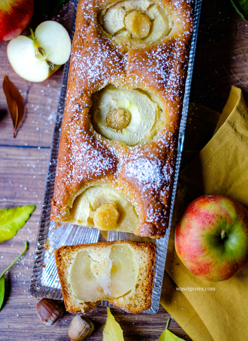 Rezept: Apfelkuchen mit ganzen Äpfeln - Kastenkuchen Rezept | Schnelles und einfaches Kuchenrezept | waseigenes.com