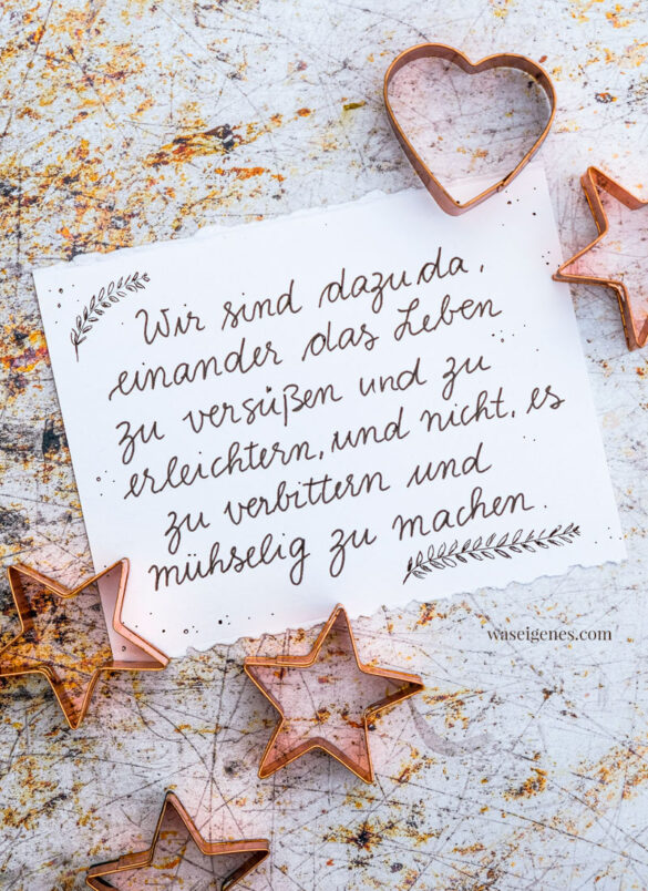 Adventskalender der guten Gedanken und Wünsche | waseigenes.com | Türchen Nr. 1/ 2021 | Hilfe und Solidarität