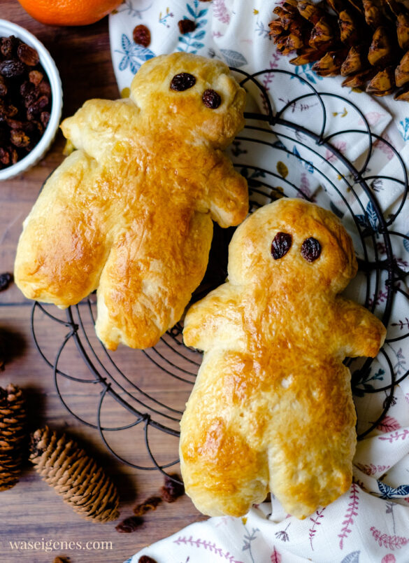 Rezept für fluffig dicke Weckmänner {Stutenkerle}, ein Traditionsgebäck zu Sankt Martin, waseigenes.com