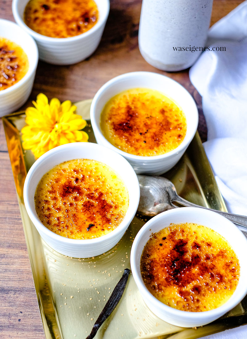 Rezept: Crème Brûlée - einfach mal selber machen. Hier zeige und erkläre ich Euch, wie einfach Crème Brûlée zu machen ist | Nachtisch | Dessert Idee | waseigenes.com