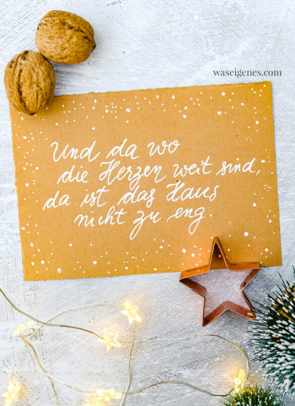 Adventskalender der guten Gedanken 2022 - 24 gute Gedanken im Dezember - 24 aufmunternde Sprüche für jeden Tag | Türchen Nr. 8 - Und da wo die Herzen weit sind...