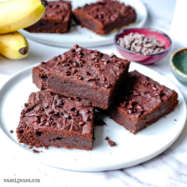 Rezept für Schoko-Brownies - lecker, saftig und vegan.