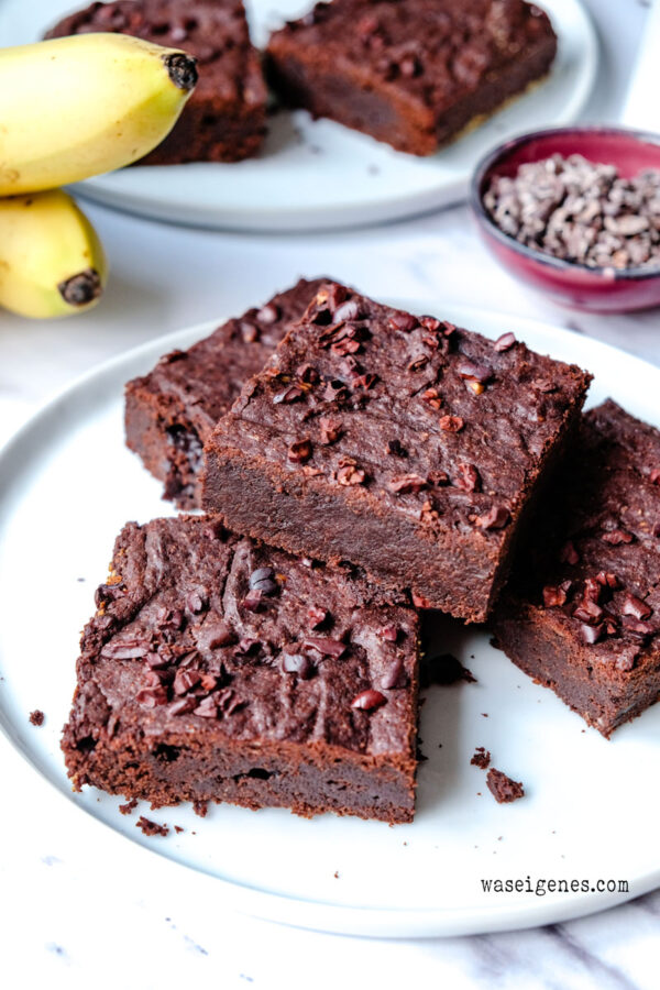 Rezept für Schoko-Brownies - lecker, saftig und vegan.