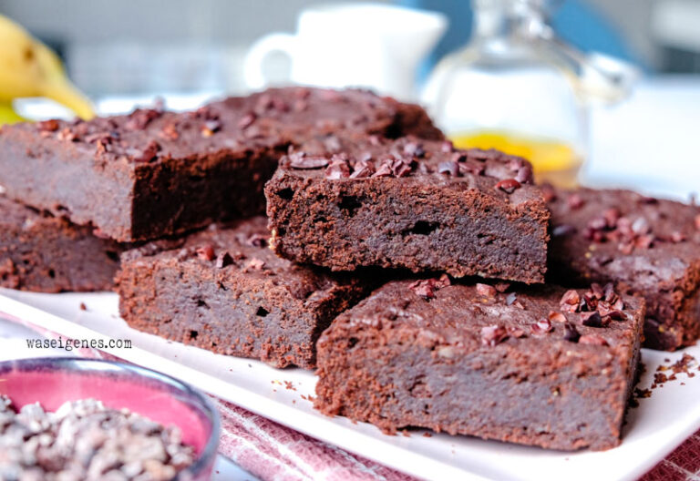 Rezept für Schoko-Brownies - lecker, saftig und vegan.
