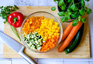 Rezept für eine fantastische Gemüselasagne ~ würzig, aromatisch und vegetarisch | waseigenes.com Rezepte für jeden Tag | Was koche ich heute?