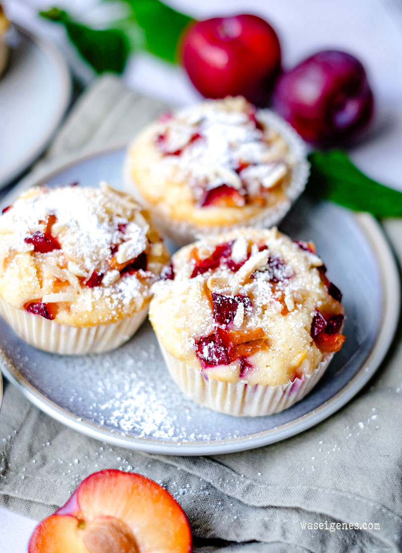 Rezept: Pflaumenmuffins mit Quark-Öl-Teig | Schnell und einfach | Was backe ich heute? | waseigenes.com