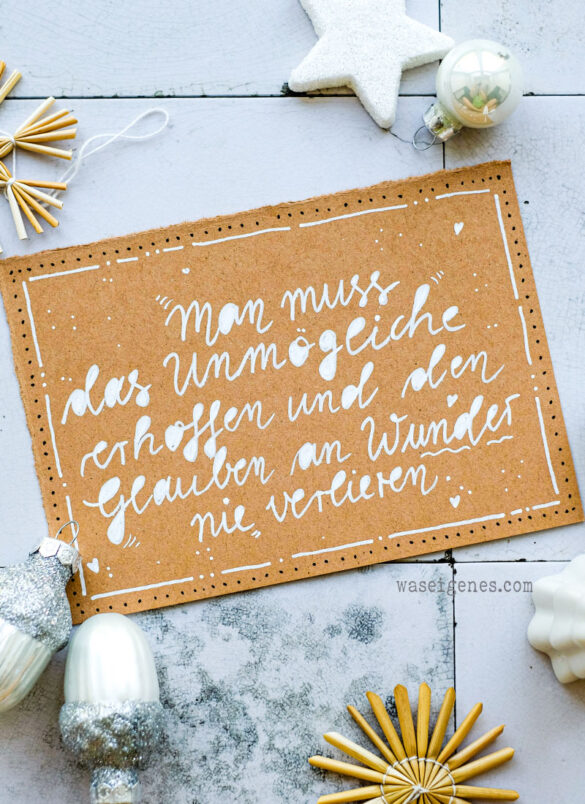 Adventskalender der guten Gedanken Türchen Nr. 3 - waseigenes.com