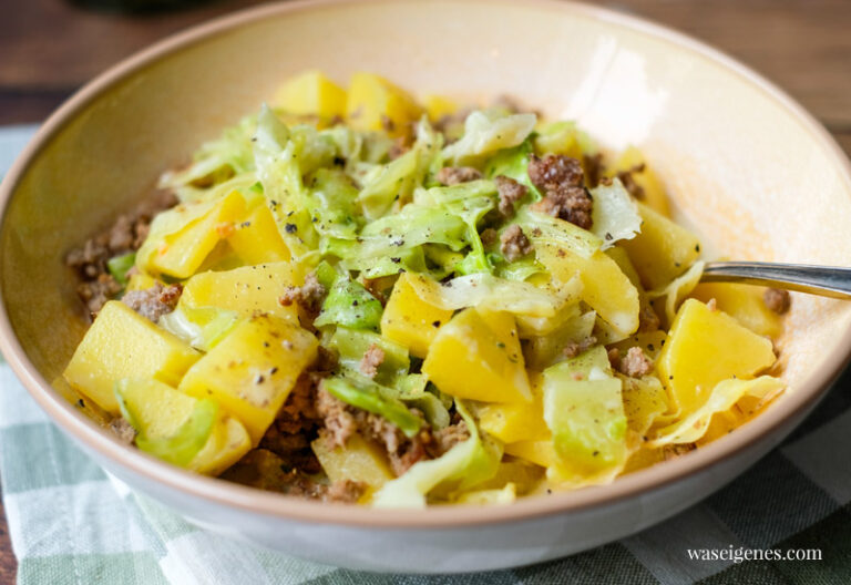 Spitzkohl-Kartoffel-Pfanne mit Hack Rezept | was eigenes Spitzkohl-Kartoffel-Pfanne mit Hack Rezept | was eigenes