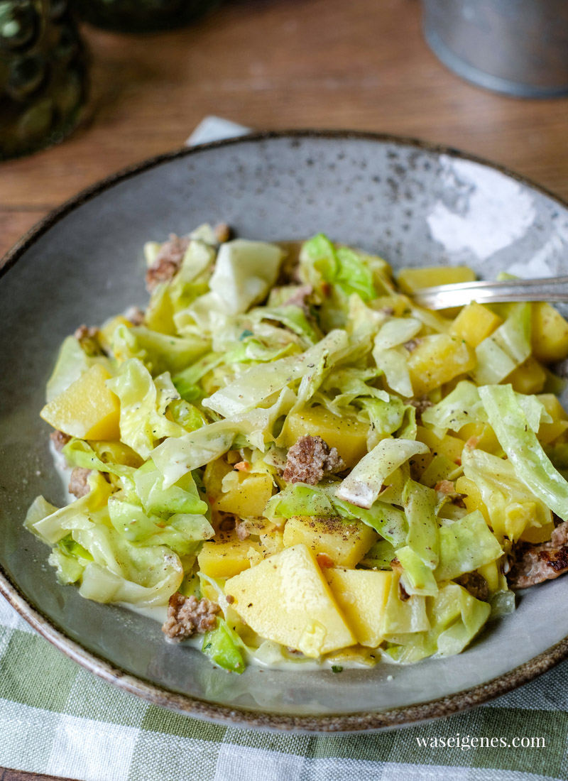Spitzkohl-Kartoffel-Pfanne mit Hack Rezept | was eigenes Spitzkohl-Kartoffel-Pfanne mit Hack Rezept | was eigenes